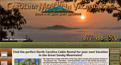 Desktop Screenshot of carolinamountainvacations.com